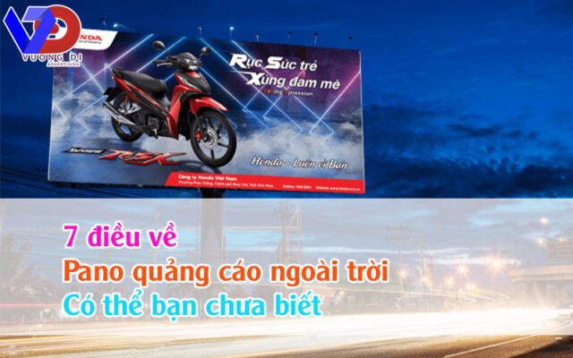 7 điều về Pano quảng cáo ngoài trời có thể bạn chưa biết