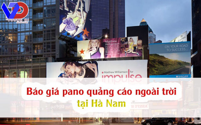 Báo giá pano quảng cáo ngoài trời tại Hà Nam