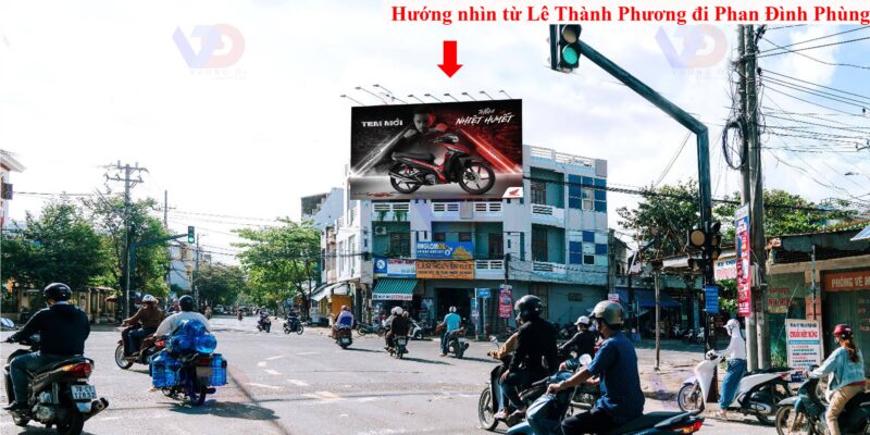 Billboard quảng cáo ngoài trời ốp tường tại Ngã tư Trần Phú Lê Thành Phương