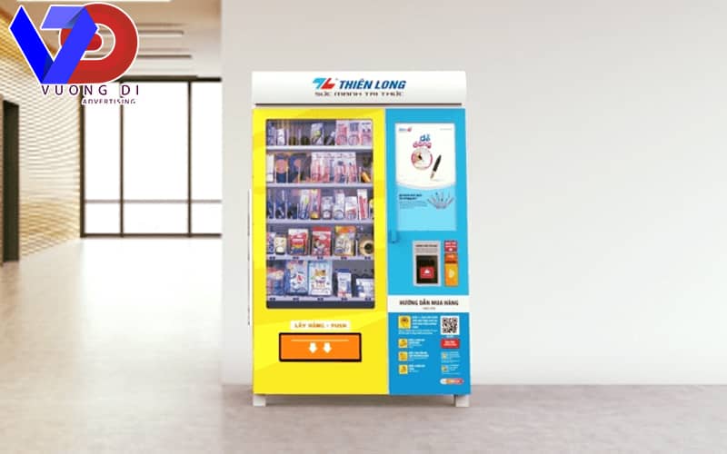 quảng cáo trên máy bán hàng tự động
